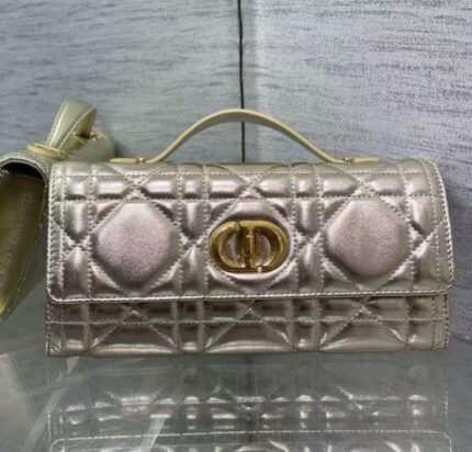 Dior Miss Caro Top Handle in Golden