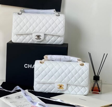 Chanel Classic Flap Bag - White