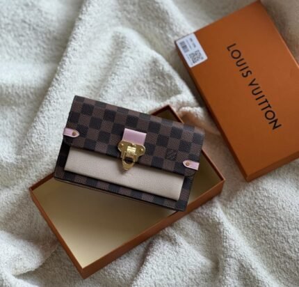 Louis Vuitton Dauphine Chain Wallet in Monogram and Monogram Reverse coated canvas - Brown