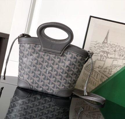 Goyard Beluga Mini Bag in Black and Tan Or Variants Grey