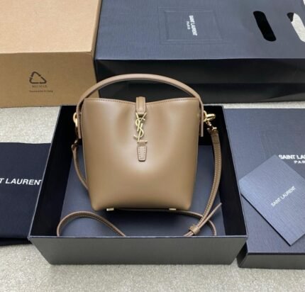 Saint Laurent Le 37 Bucket Bag - Dark Cork