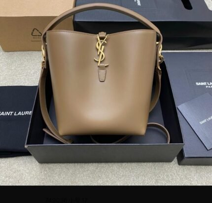 Saint Laurent Le 37 Bucket Bag - Dark Cork
