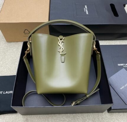 Saint Laurent Le 37 Bucket Bag - Sage Green