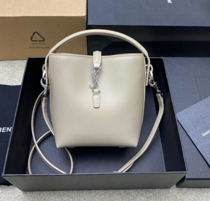Saint Laurent Le 37 Bucket Bag - White
