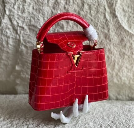 Louis Vuitton Capucines bag in a Scarlet Red