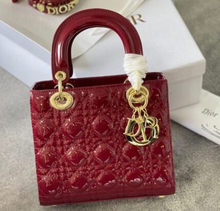 Lady Dior Bag – Red Patent Leather