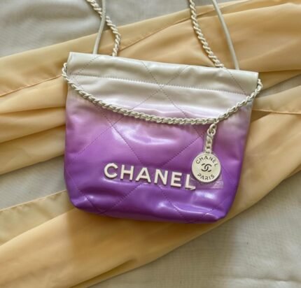 Chanel 22 Mini Handbag – Ombre White to Purple