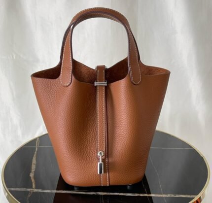 Hermès Picotin Lock 18 – Gold (Fauve Barenia)