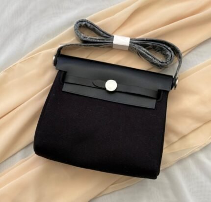 Hermès Herbag in Black – Effortless Chic with a Hint of Edge