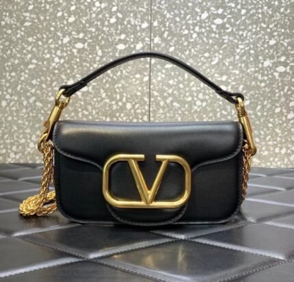 Valentino Garavani Locò Small Shoulder Bag – Black