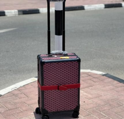 Goyard Horizon 55 Luggage in Burgundy