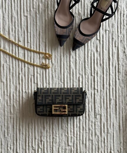 The Denim Chic : Indigo Blue FF Jacquard Baguette