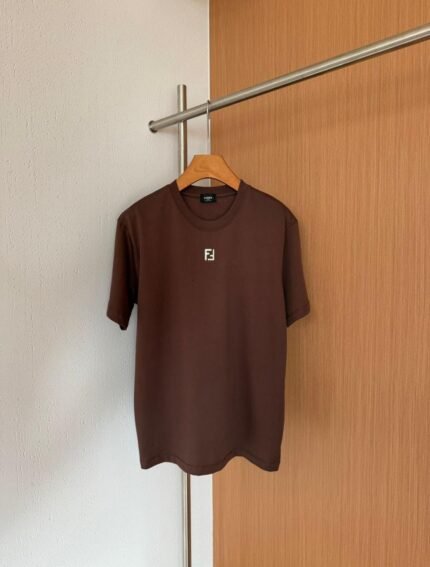 Premium Brown Minimal Logo T-Shirt