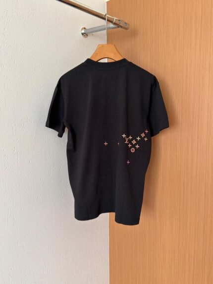Louis Vuitton Monogram Scattered Graphic T-Shirt - Black